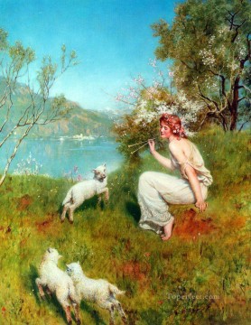  Collier Canvas - spring John Collier Pre Raphaelite Orientalist